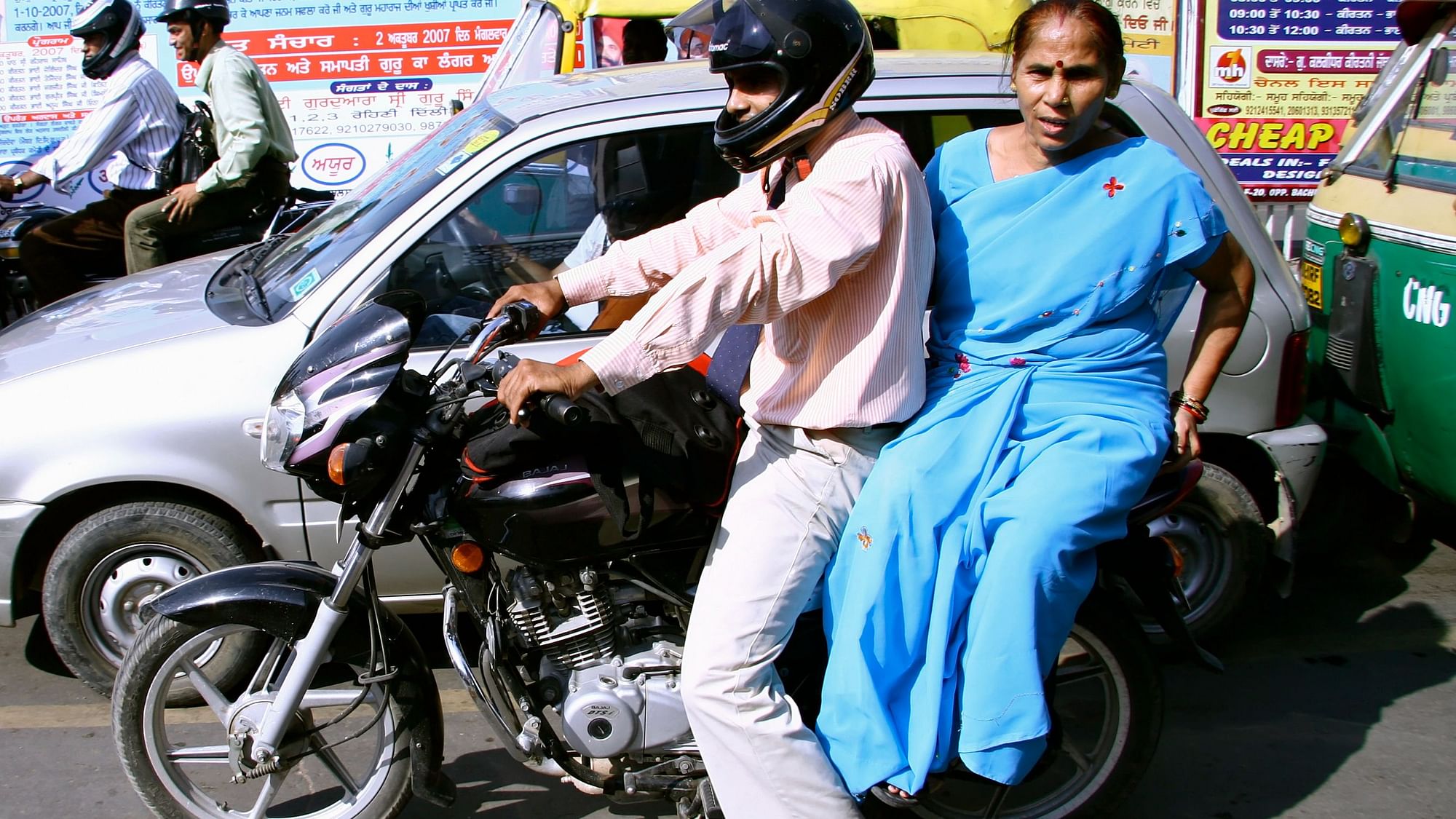 <div class="paragraphs"><p>Mumbai Traffic Police makes helmets compulsory for two-wheeler riders.</p></div>