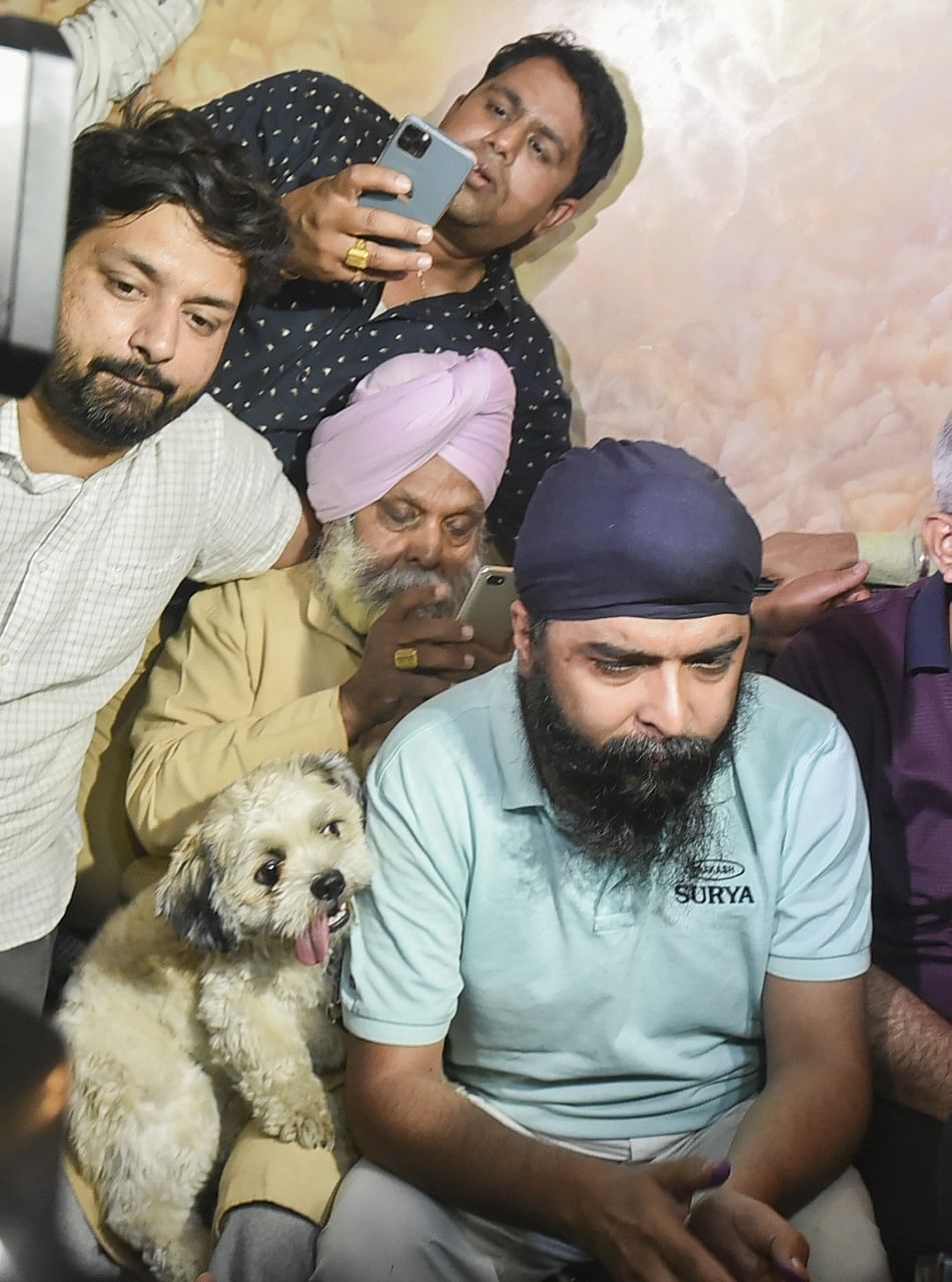 He was arrested from his Delhi home by Punjab Police after he allegedly issued death threats to Arvind Kejriwal.