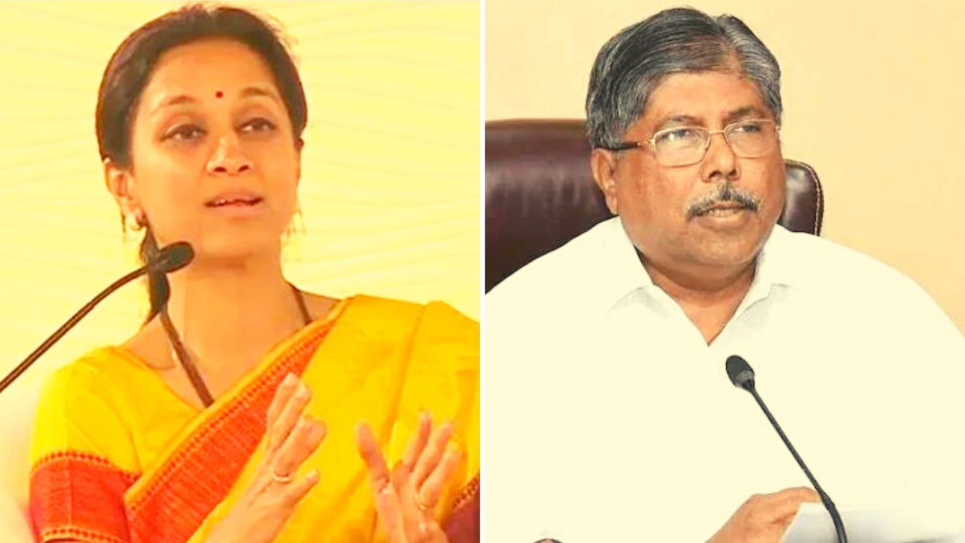 <div class="paragraphs"><p>Maharashtra BJP Chief Chandrakant Patil, drew flak for his misogynistic remark asking Lok Sabha MP Supriya Sule to "go home and cook".</p></div>