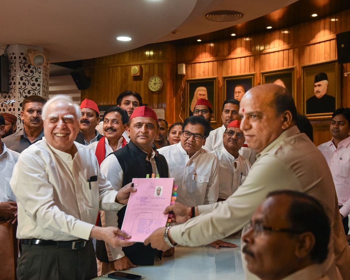 He filed the nomination in the presence of Akhilesh Yadav and said, "It's important to have an independent voice."