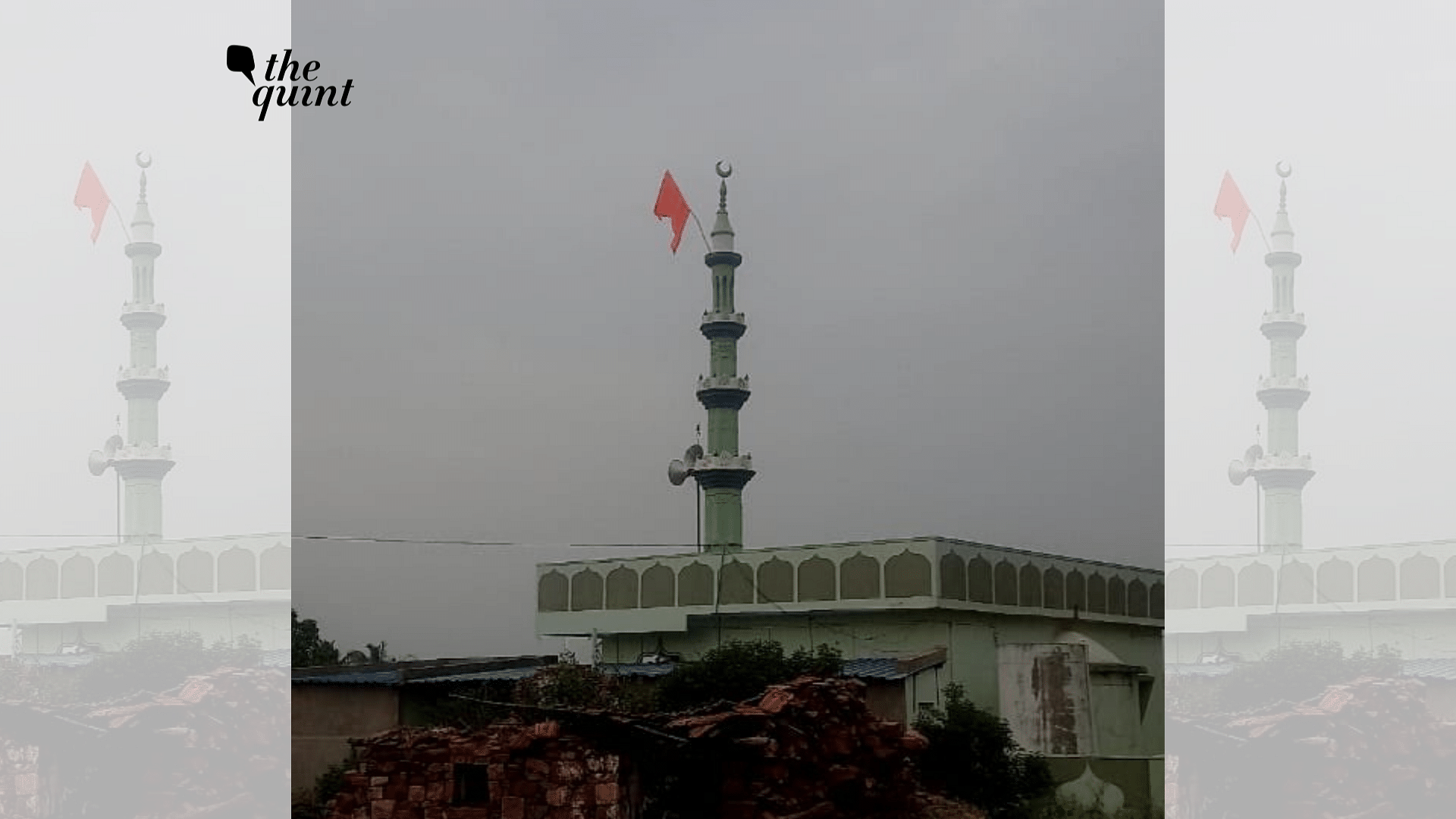 <div class="paragraphs"><p>Asaffron flag was hoisted atop a mosque in the Sattigeri Village near Arabhavi in Belagavi district of Karnataka in the wee hours of Wednesday, 11 May.</p></div>