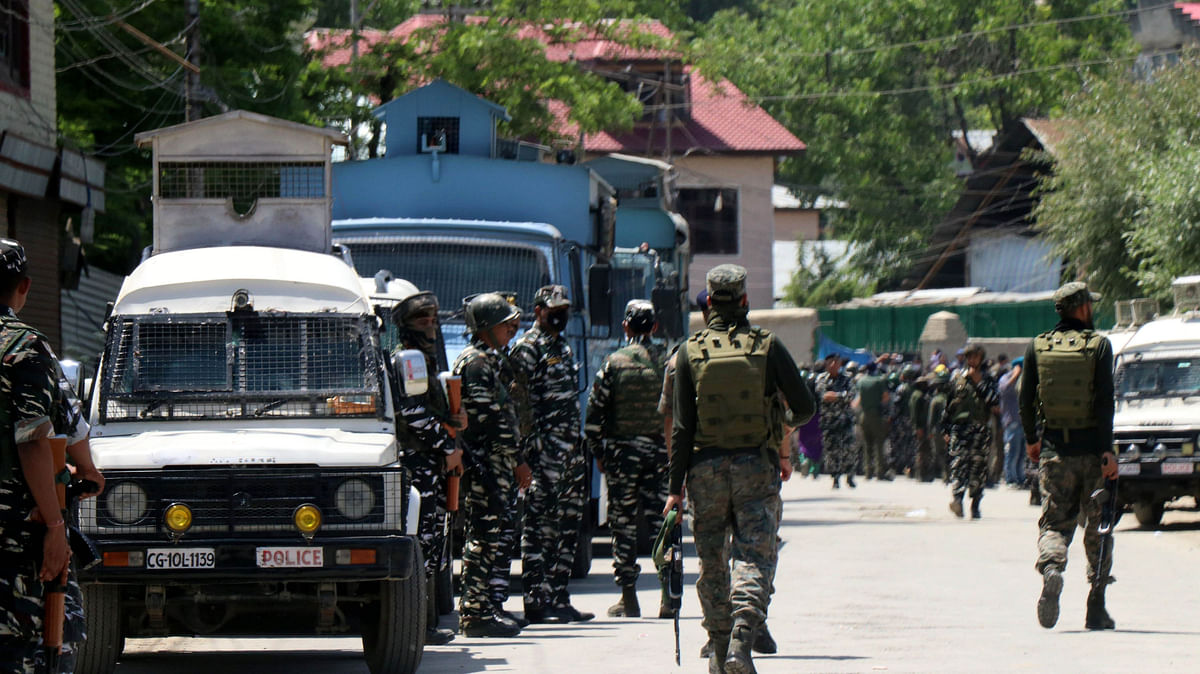 A government employee was shot dead inside his office by militants in the Chadoora area of Budgam district.