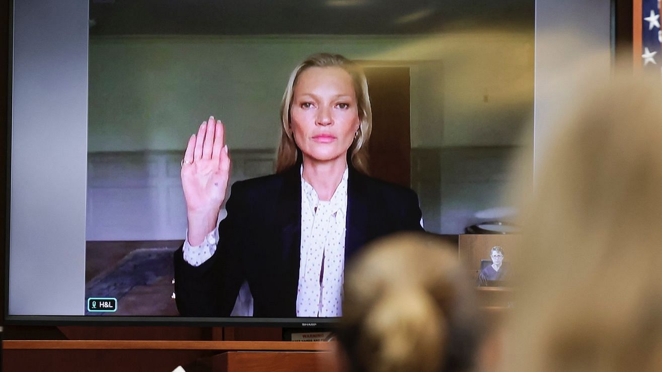 <div class="paragraphs"><p>Kate Moss testifies in the defamation trial involving Amber Heard and Johnny Depp.</p></div>