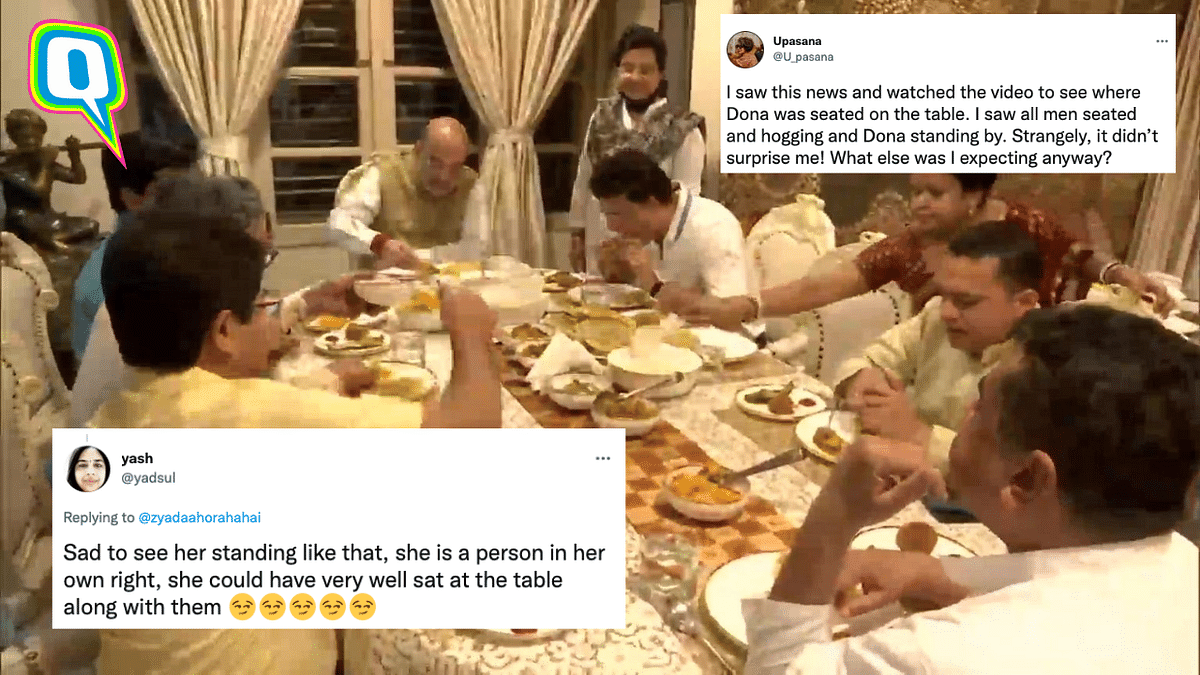 Viral Photo Shows Women Serving As Men Ate at Ganguly's House; Twitter Reacts