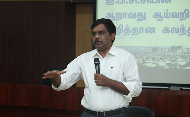 In Chennai ministers get together at the Anna Centenary Library for a discussion on impact of climate change in TN 
