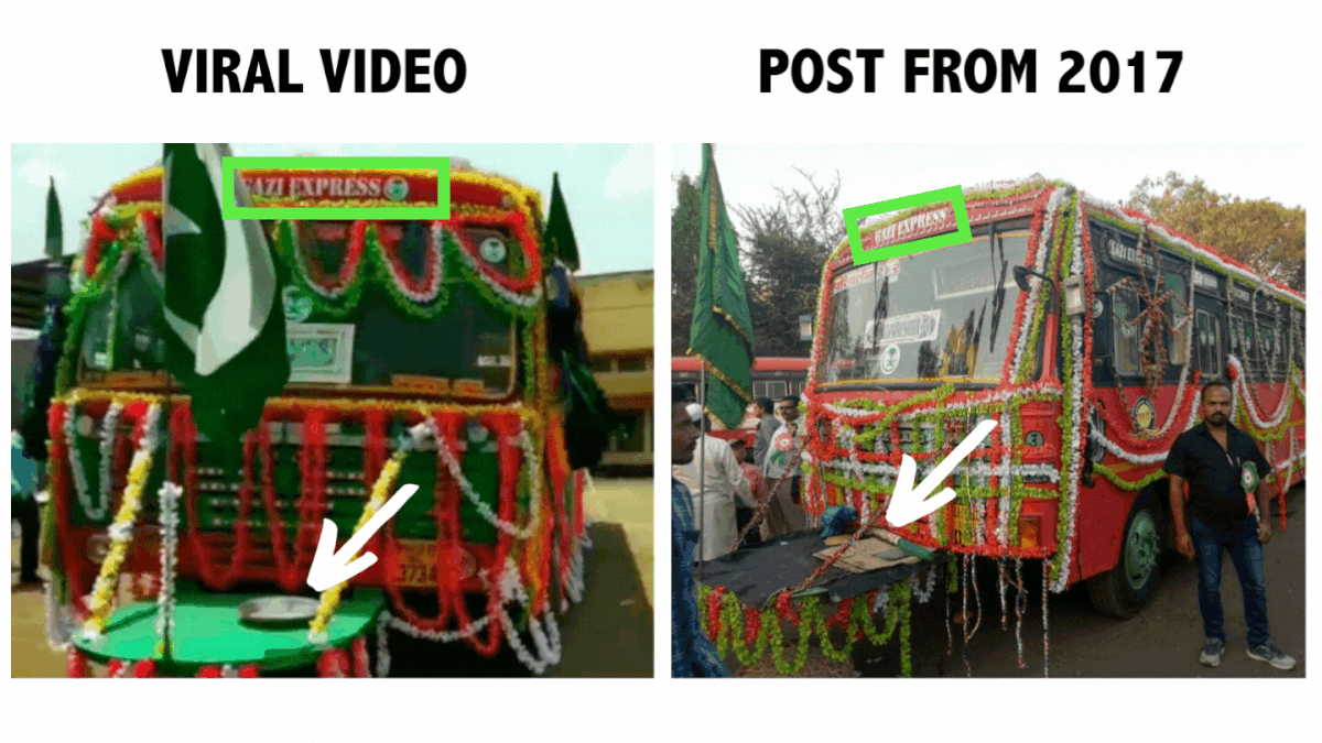 Osmanabad’s ASP confirmed that the bus decoration was a very old custom and isn’t related to any political party.