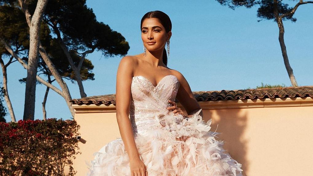 <div class="paragraphs"><p>Pooja Hegde in her Cannes Film Festival 2022 debut outfit.</p></div>