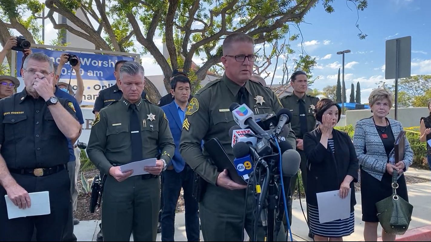 <div class="paragraphs"><p>Orange County Sheriff Department officers at a press conference.</p></div>