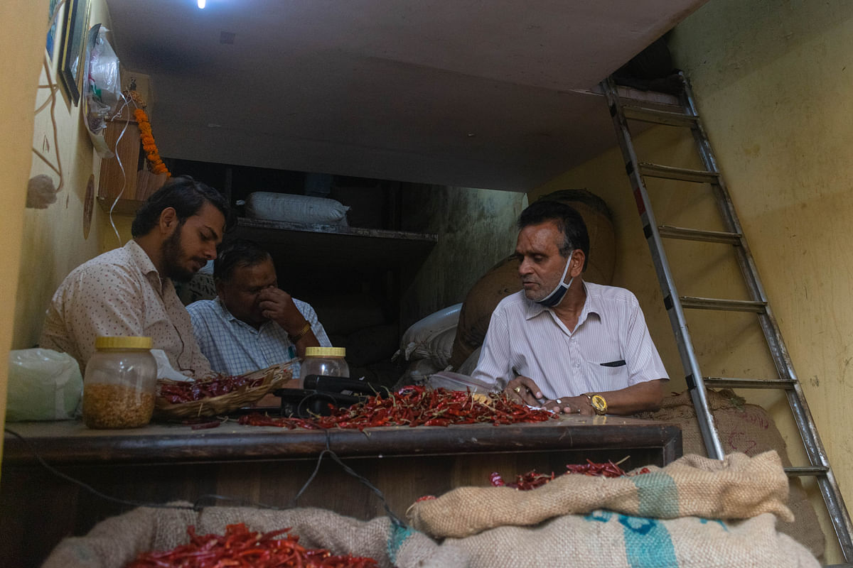 One cannot walk these lanes without sneezing as the strong aroma of spices is always in the air.