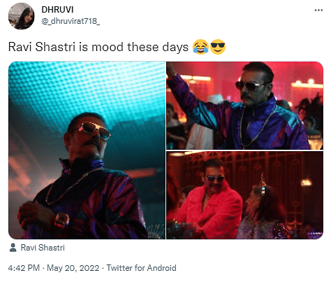 Ravi Shastri never fails to impress, and in his most recent Twitter posts, he embodied swag in a flashy avatar.