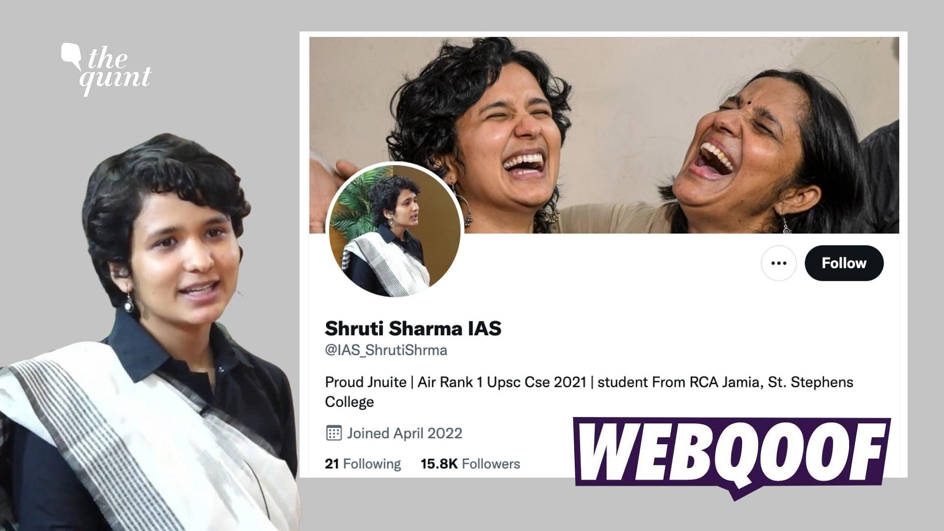<div class="paragraphs"><p>Several impostor accounts of UPSC Topper Shruti Sharma comes up on Twitter.&nbsp;</p></div>