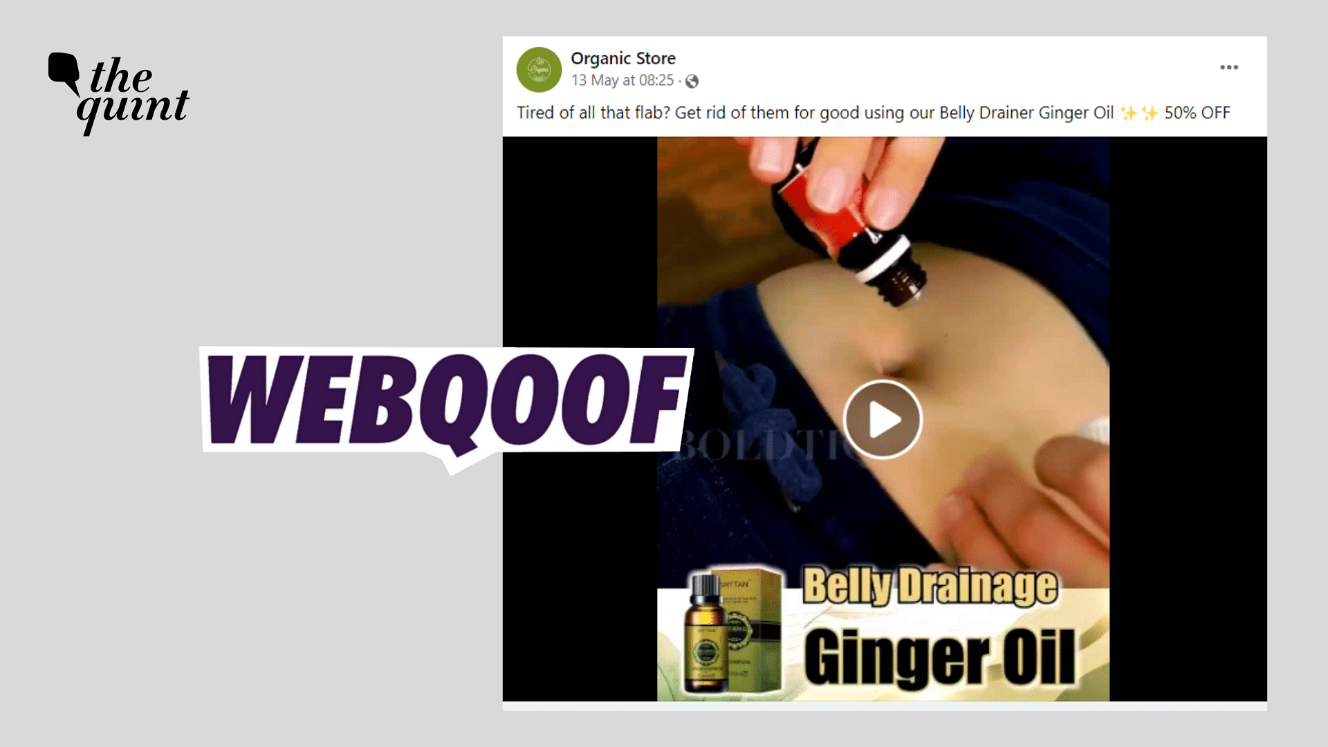 <div class="paragraphs"><p>Fact-Check | Ginger oil does not help in reducing fat or losing weight.</p></div>