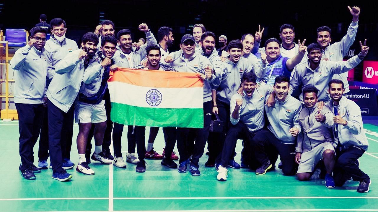 <div class="paragraphs"><p>India has won the Thomas Cup <em>badminton</em> tournament for the first time in event's history.</p></div>