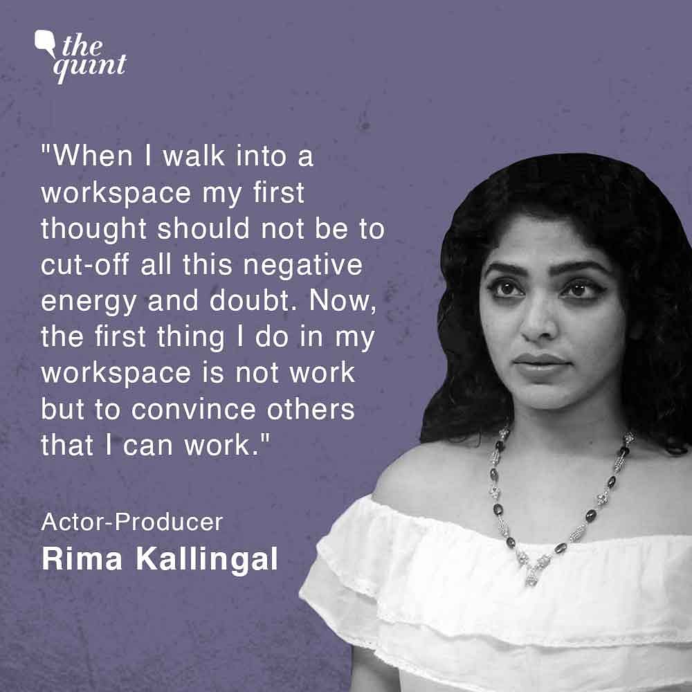 Malayalam Film Actor-Producer Rima Kallingal asked, "What is the message that the government is giving out?"