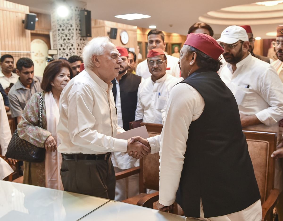 He filed the nomination in the presence of Akhilesh Yadav and said, "It's important to have an independent voice."