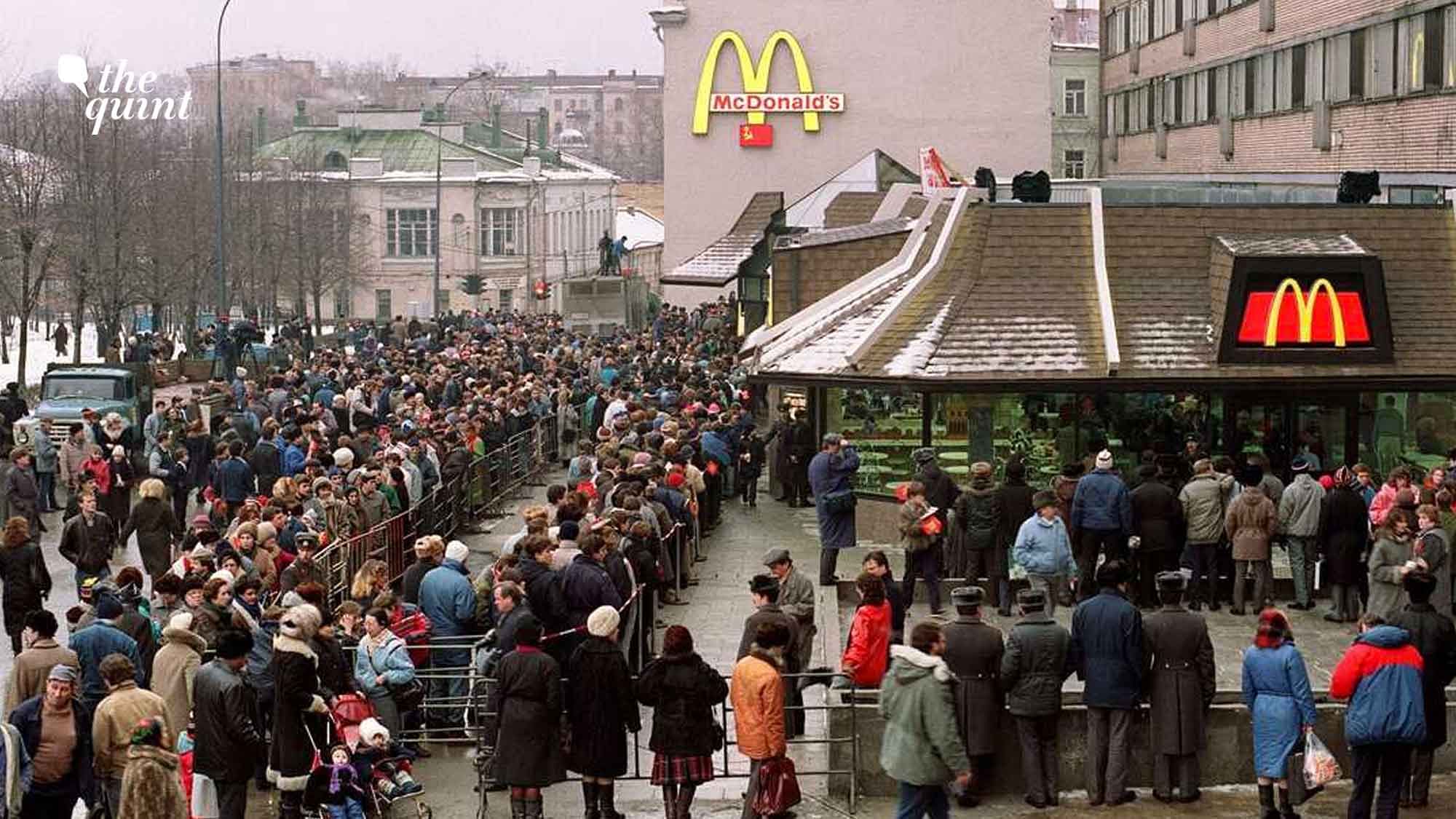 <div class="paragraphs"><p>The year was 1988 when McDonald's got permission from the communist party to launch their branches in the Soviet Union.</p></div>