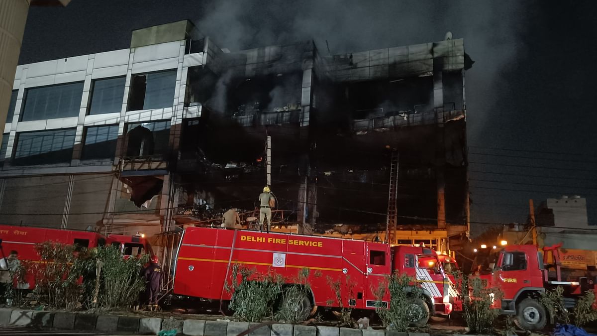Mundka Fire Tragedy: 2 Arrested After 27 Deaths in Delhi, Kejriwal Visits Site