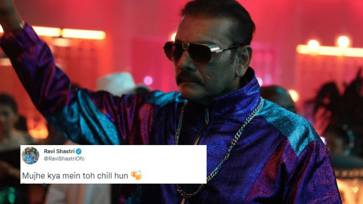Netizens Are Loving Ravi Shastri's Look as a Cool Drunk Uncle