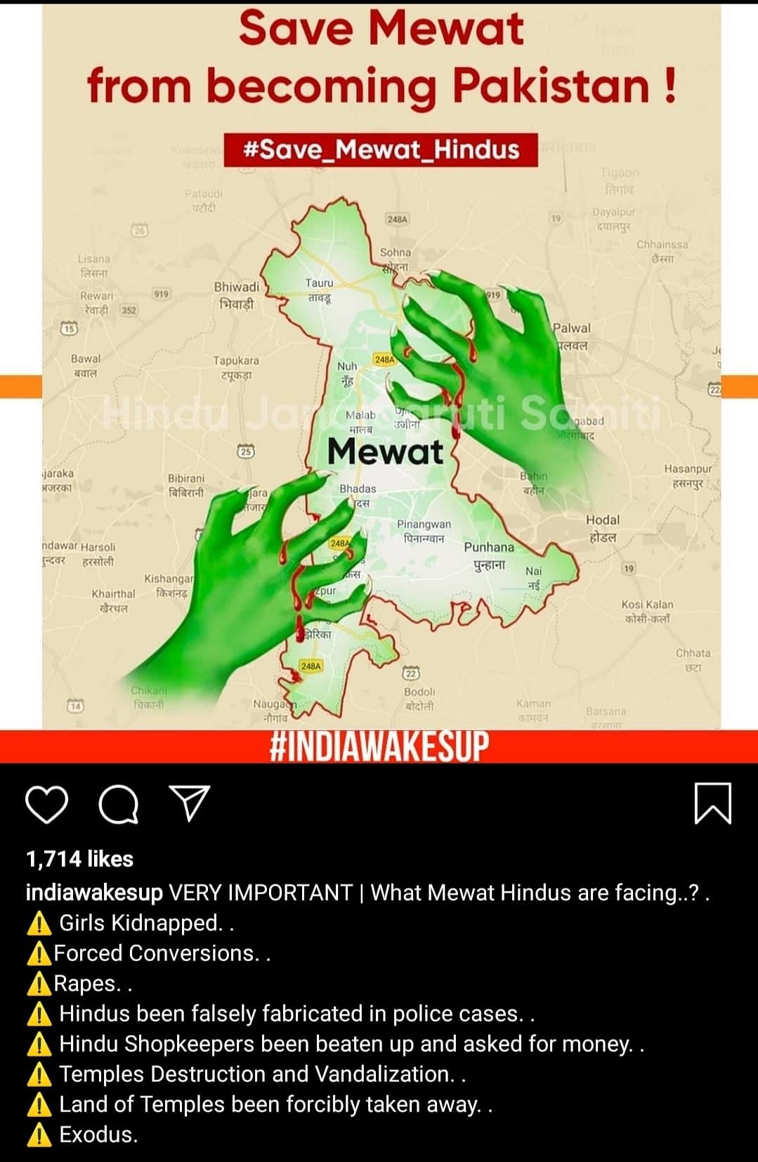 Why do Hindutva outfits have a disproportionate focus on Mewat?