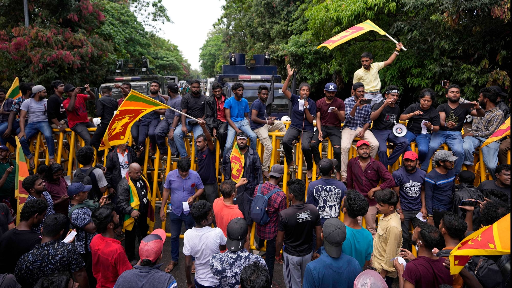 <div class="paragraphs"><p>Sri Lankans demand the resignation of the government in Colombo, Sri Lanka.</p></div>