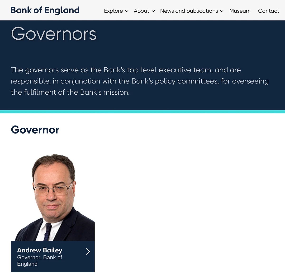 <div class="paragraphs"><p>The website identified Bailey as the governor.</p></div>