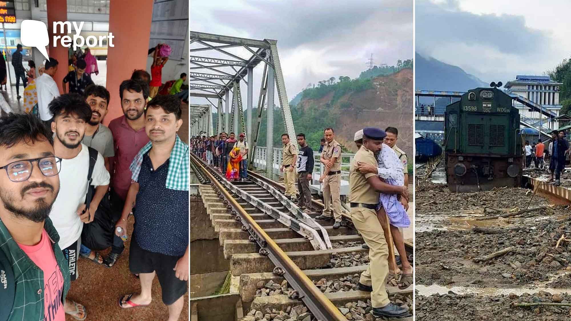 <div class="paragraphs"><p>Assam floods: Rescued after three days of walking after my train was stranded.</p></div>