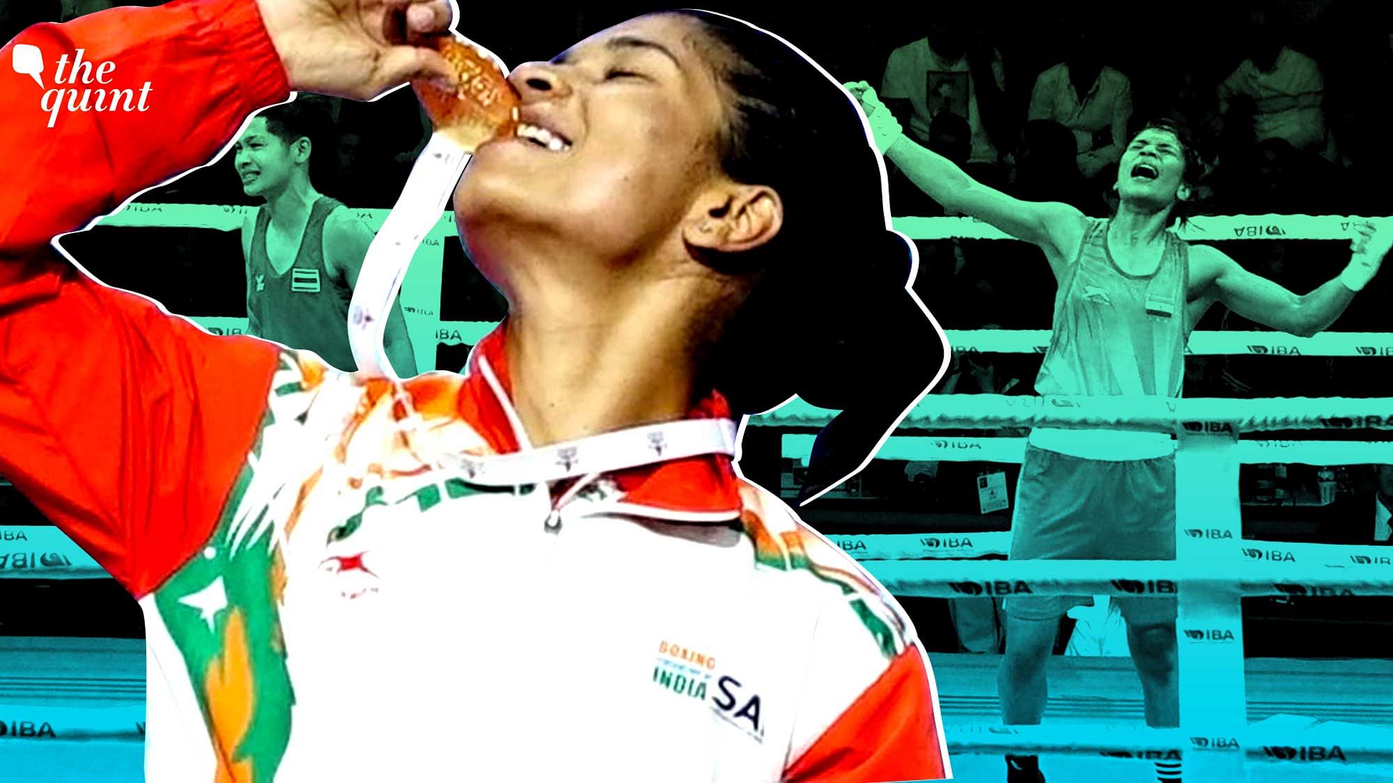 <div class="paragraphs"><p>Nikhat Zareen became the fifth Indian to win a Women's World Championship title.&nbsp;&nbsp;</p></div>