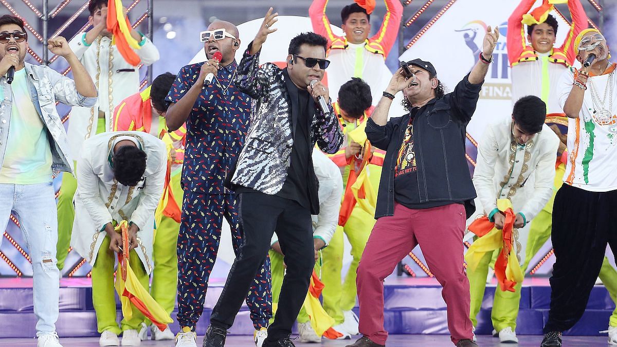 <div class="paragraphs"><p>Musician A.R. Rahman and Mohit Chauhan performing during the IPL 2022 closing ceremony.</p></div>
