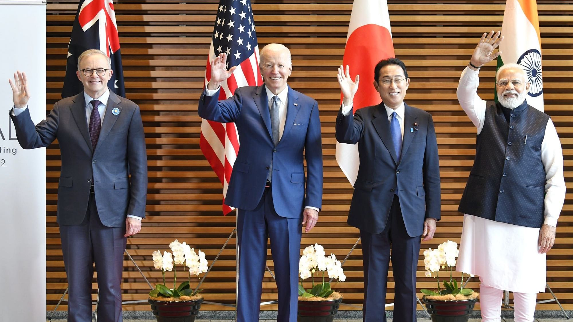 <div class="paragraphs"><p>Prime Minister Narendra Modi is participating in a Quad Leaders' Summit in Tokyo along with United States President Joe Biden, Australian PM Anthony Albanese, and Japanese PM Fumio Kishida.</p></div>