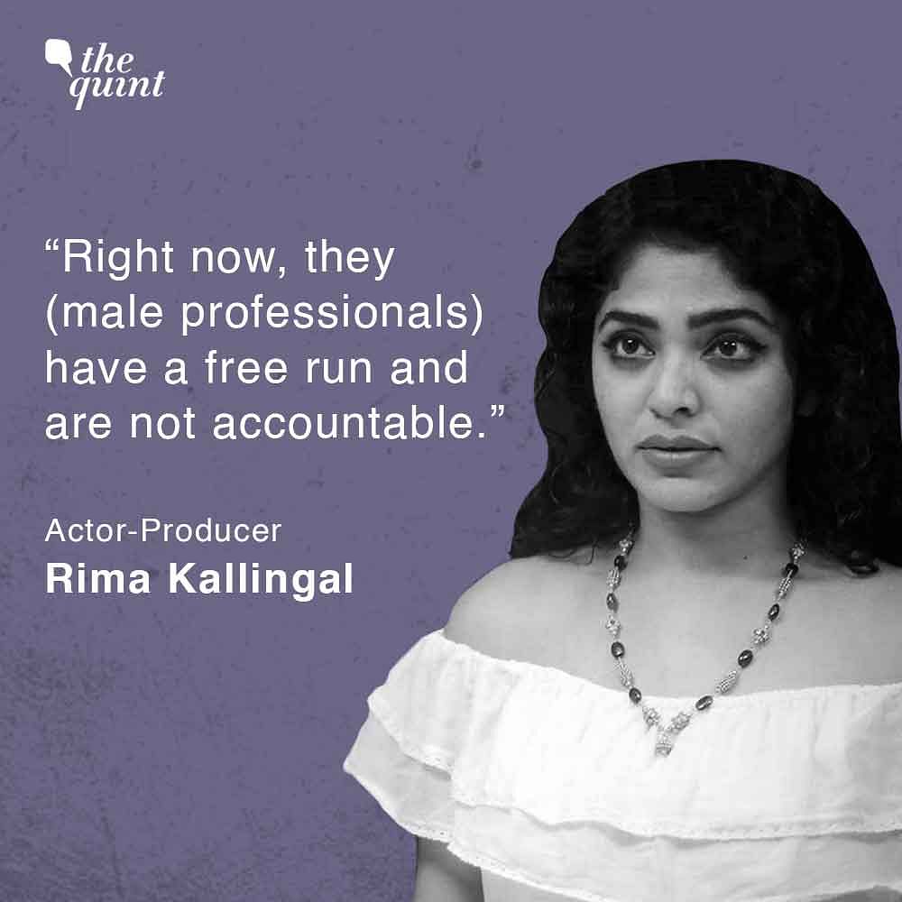 Malayalam Film Actor-Producer Rima Kallingal asked, "What is the message that the government is giving out?"