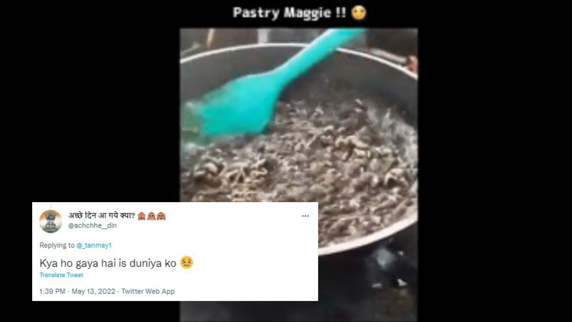 <div class="paragraphs"><p>Netizens absolutely disliked the idea of Maggi with Pastry</p></div>