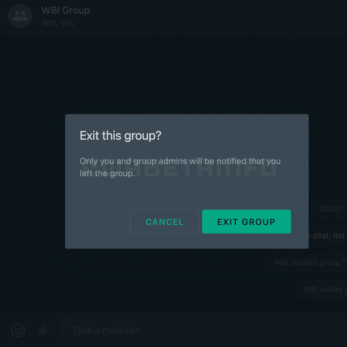 WhatsApp's new update of silent group exit is said to be under development.