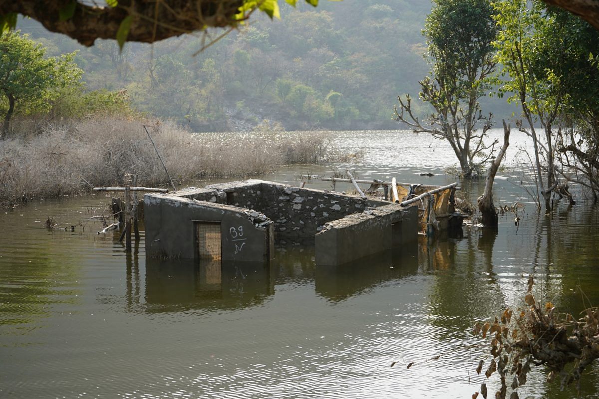 Lohari village and its homes and farmlands were submerged in the waters of the reservoir.