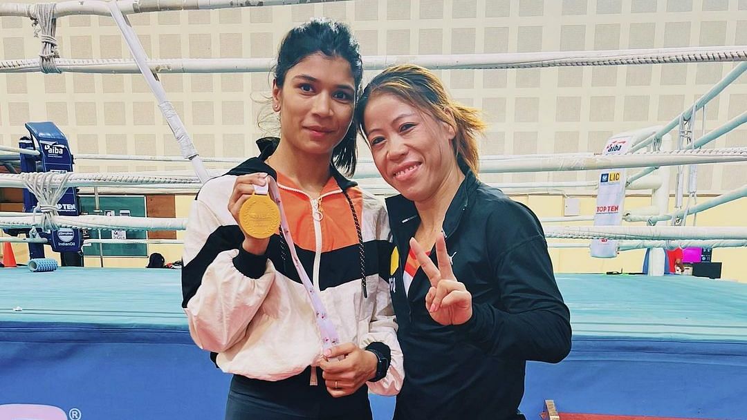<div class="paragraphs"><p>Mary Kom and Nikhat Zareen were bitter rivals in the flyweight category but Mary has come forward to put the past behind them.</p></div>