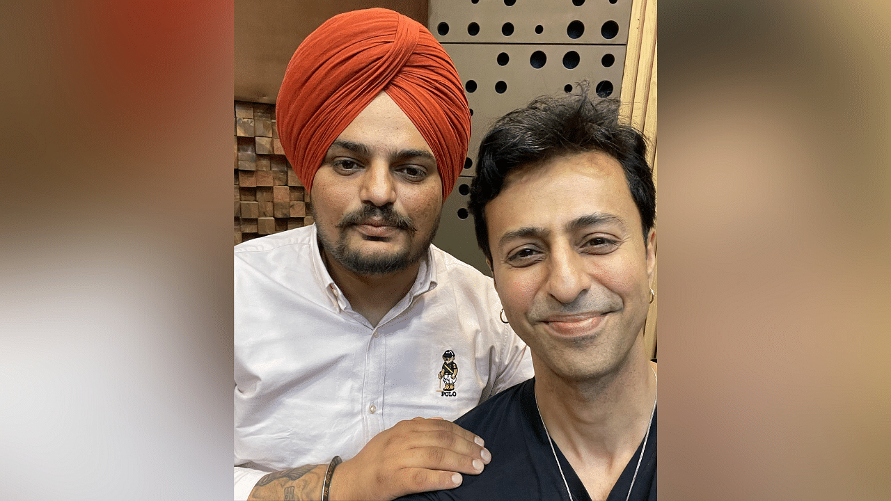 <div class="paragraphs"><p>Salim Merchant with Sidhu Moose Wala.</p></div>