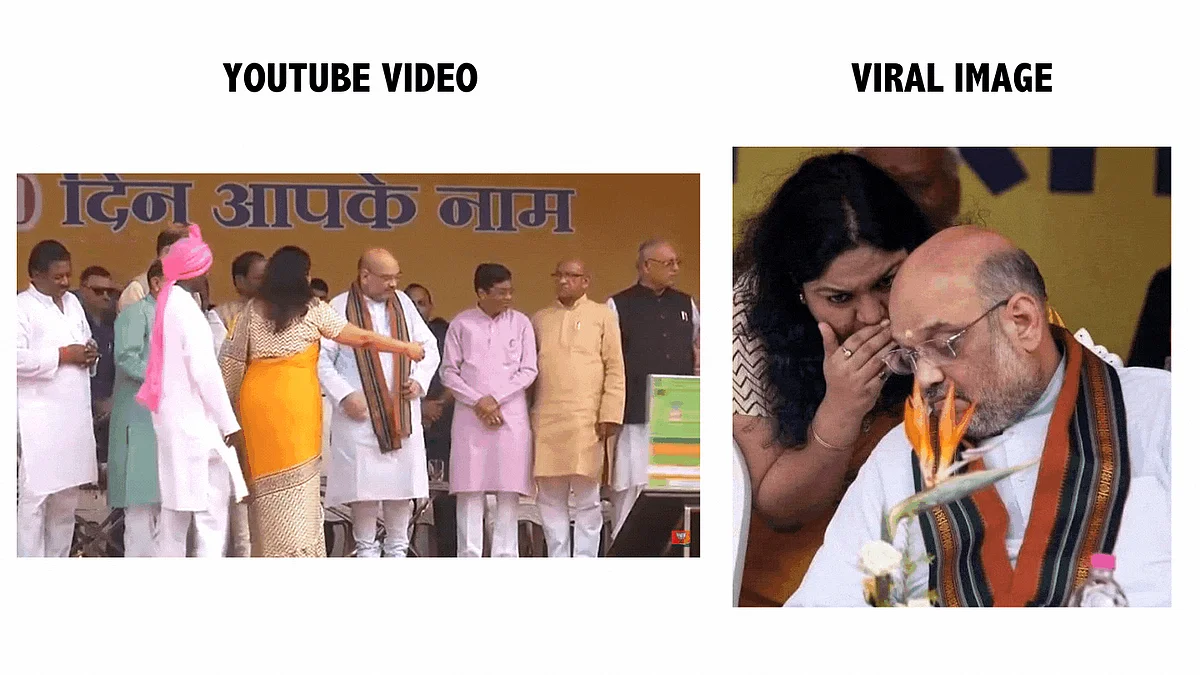 <div class="paragraphs"><p>IAS Pooja Singhal is seen in the video uploaded by BJP.</p></div>