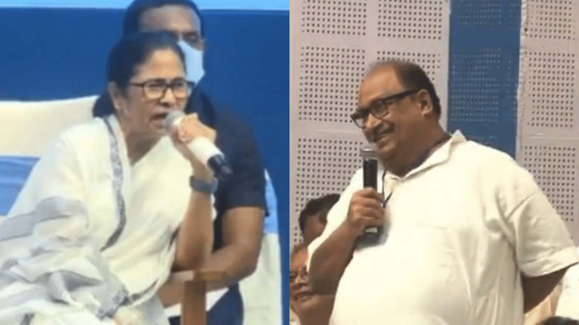 <div class="paragraphs"><p>Bengal CM&nbsp;Mamata Banerjee grilled a Trinamool Congress member about his weight.</p></div>