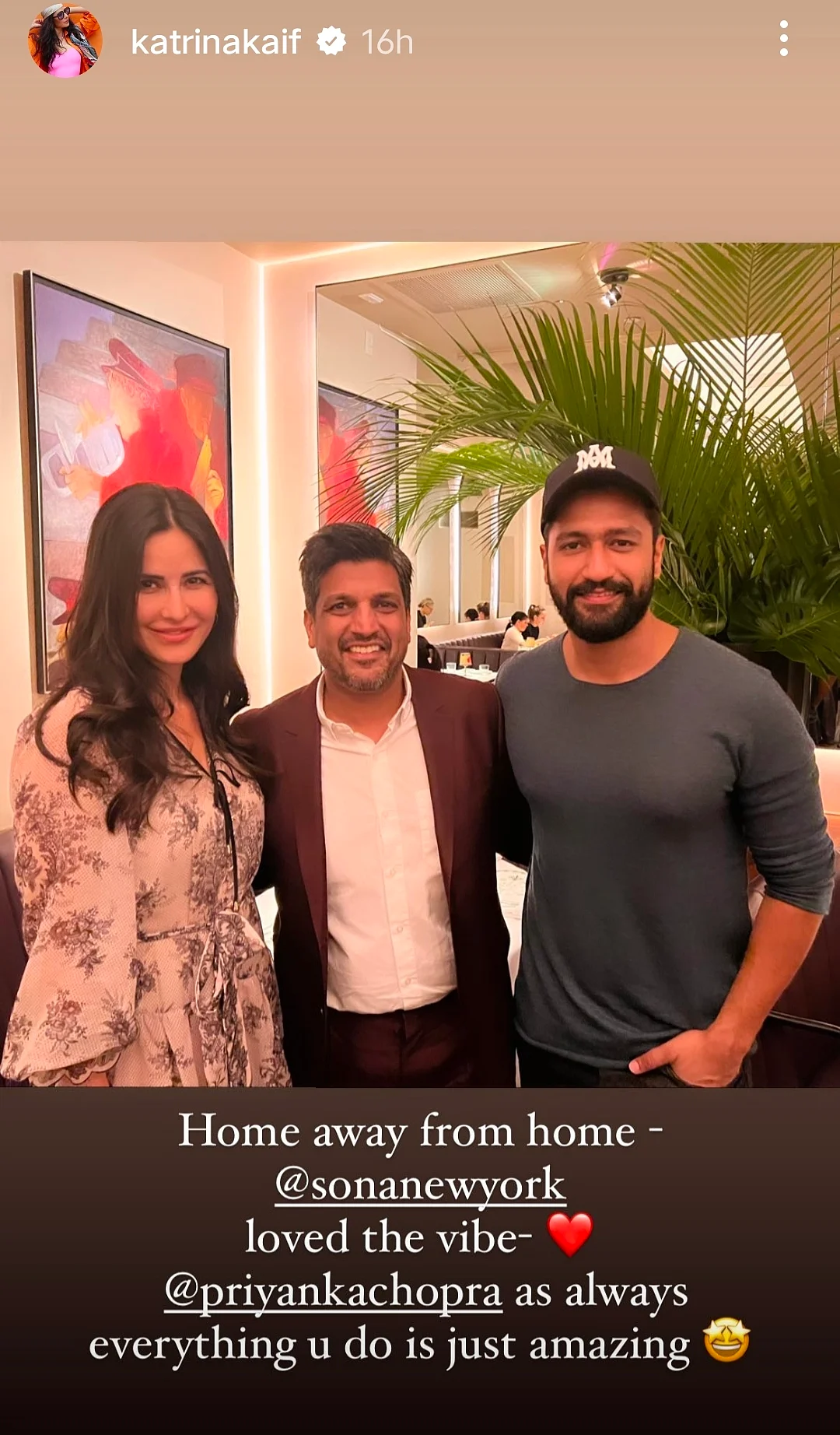 Katrina & Vicky Have an ‘Amazing’ Experience at Priyanka Chopra’s NY Restaurant
