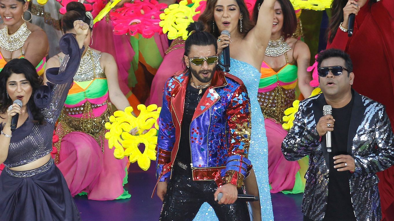 <div class="paragraphs"><p>Ranvir Singh performed to his songs during the IPL 2022 opening ceremony.&nbsp;</p></div>