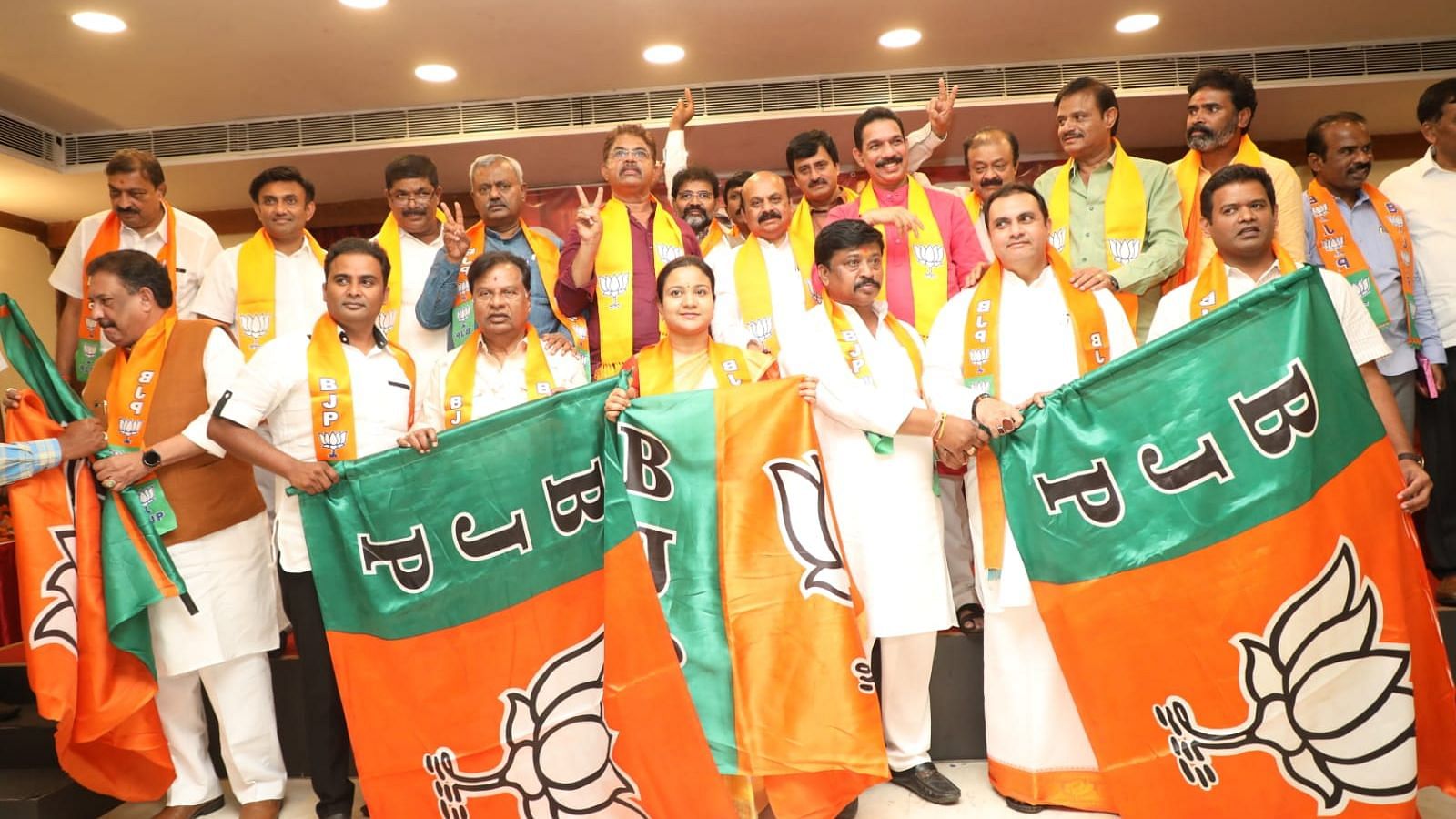 <div class="paragraphs"><p>Pramod Madhwaraj and other senior leaders of the Congress party join the BJP, one year ahead of the Assembly elections in Karnataka.</p></div>