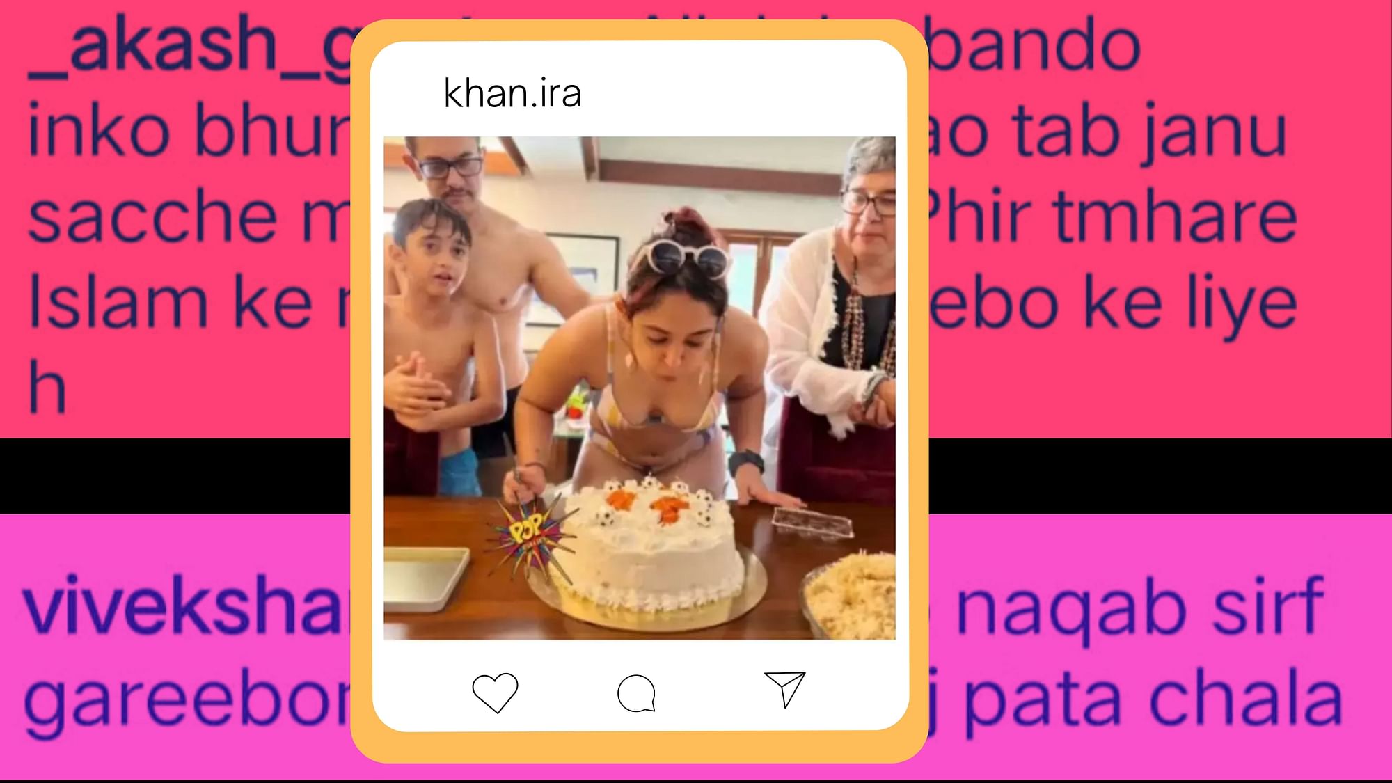 <div class="paragraphs"><p>Ira Khan was recently trolled for wearing a bikini on her birthday.</p></div>