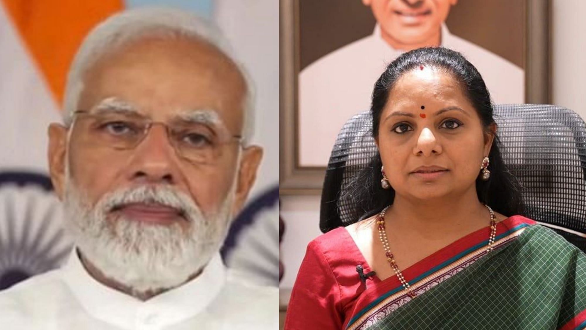 <div class="paragraphs"><p>TRS leader K Kavitha and Prime Minister Narendra Modi.</p></div>