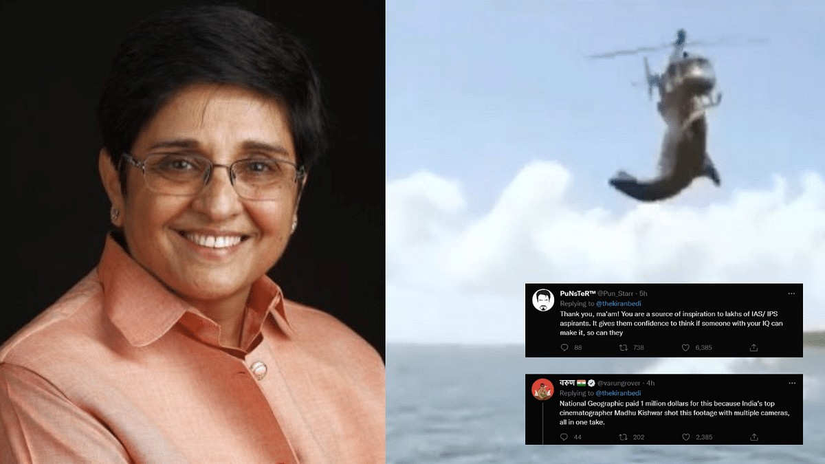 Kiran Bedi Criticised for Sharing “Rare Video” of a Shark Taking a Chopper Down