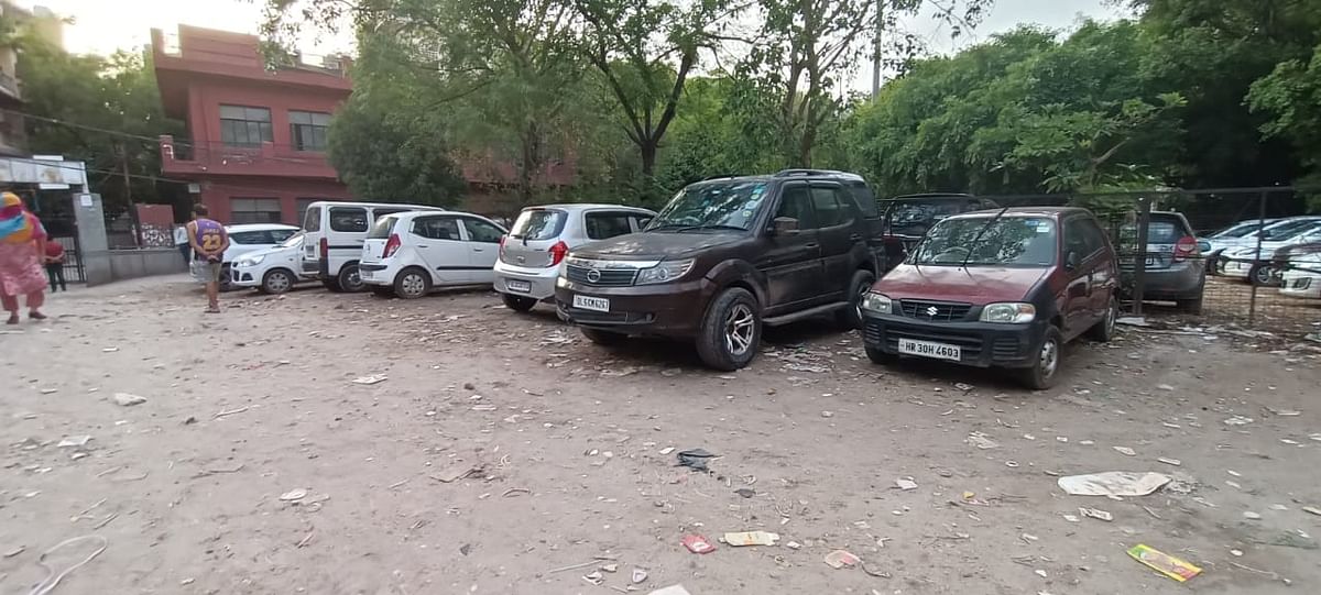 Parks of residential colonies are either used as vehicle parking area, or are victims of encroachment.