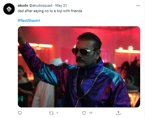 Ravi Shastri never fails to impress, and in his most recent Twitter posts, he embodied swag in a flashy avatar.
