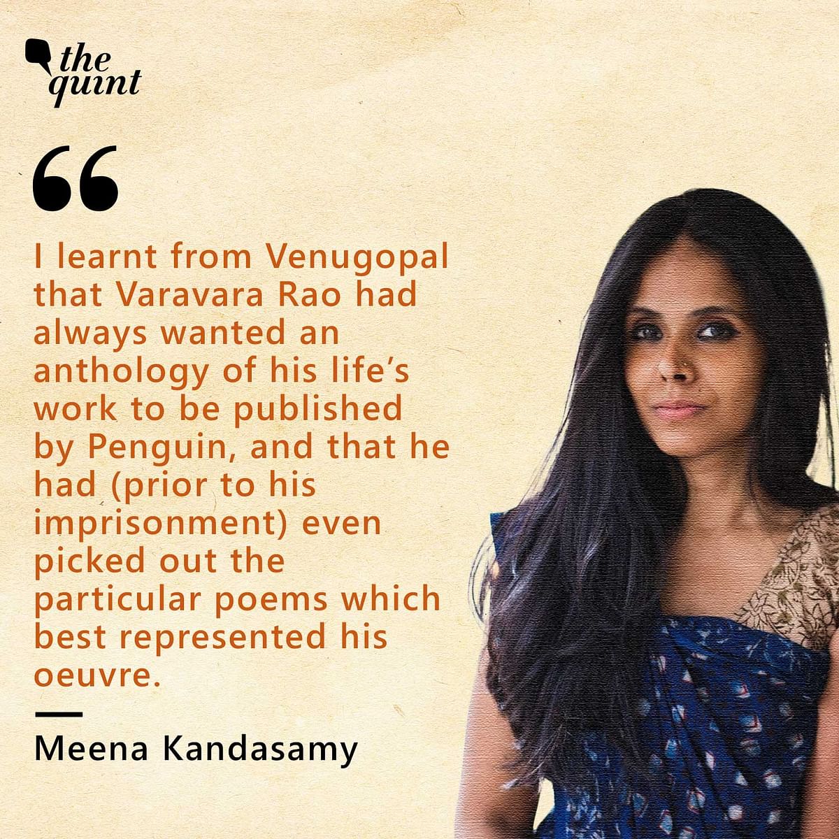 Meena Kandasamy, an editor of Varavara Rao's book, says climate of fear among publishers is real in India.