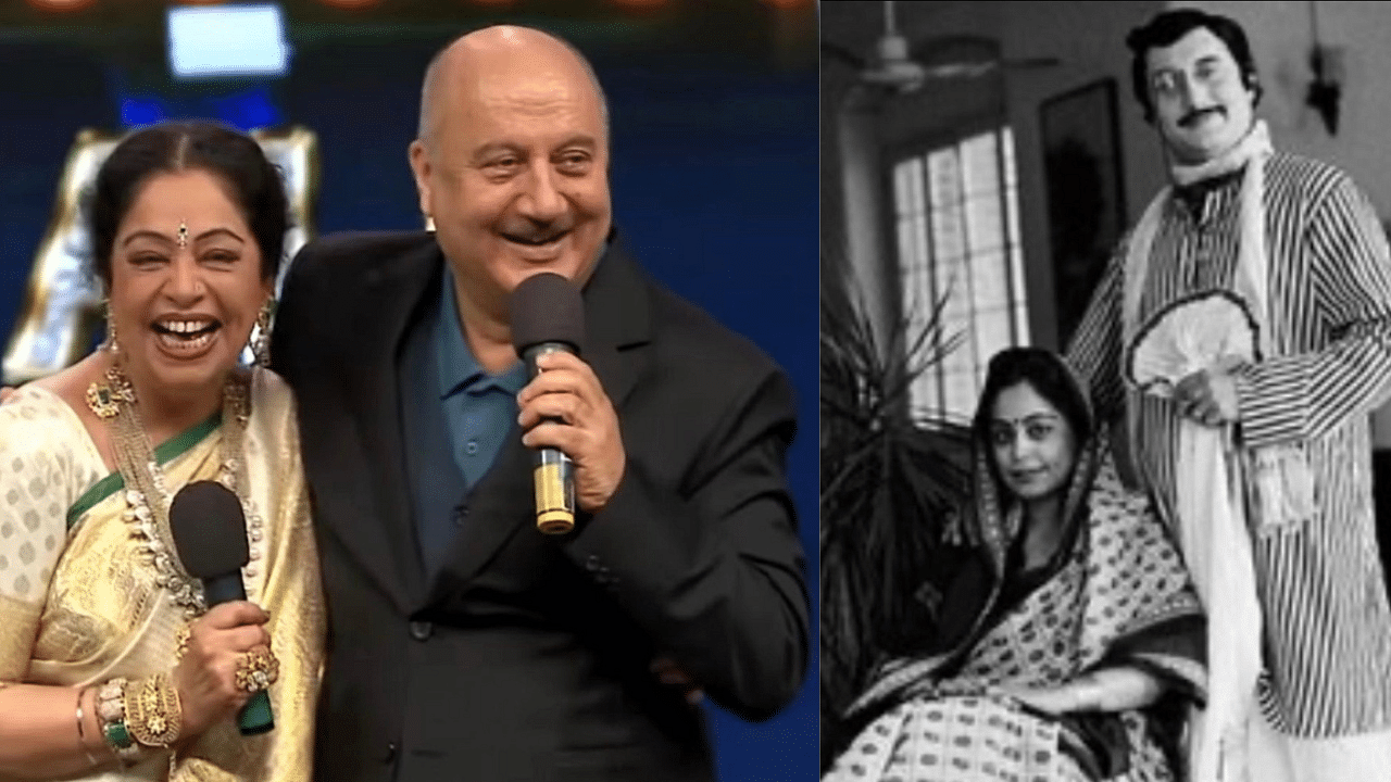 <div class="paragraphs"><p>Anupam Kher shares pictures with Kirron Kher on her birthday.</p></div>