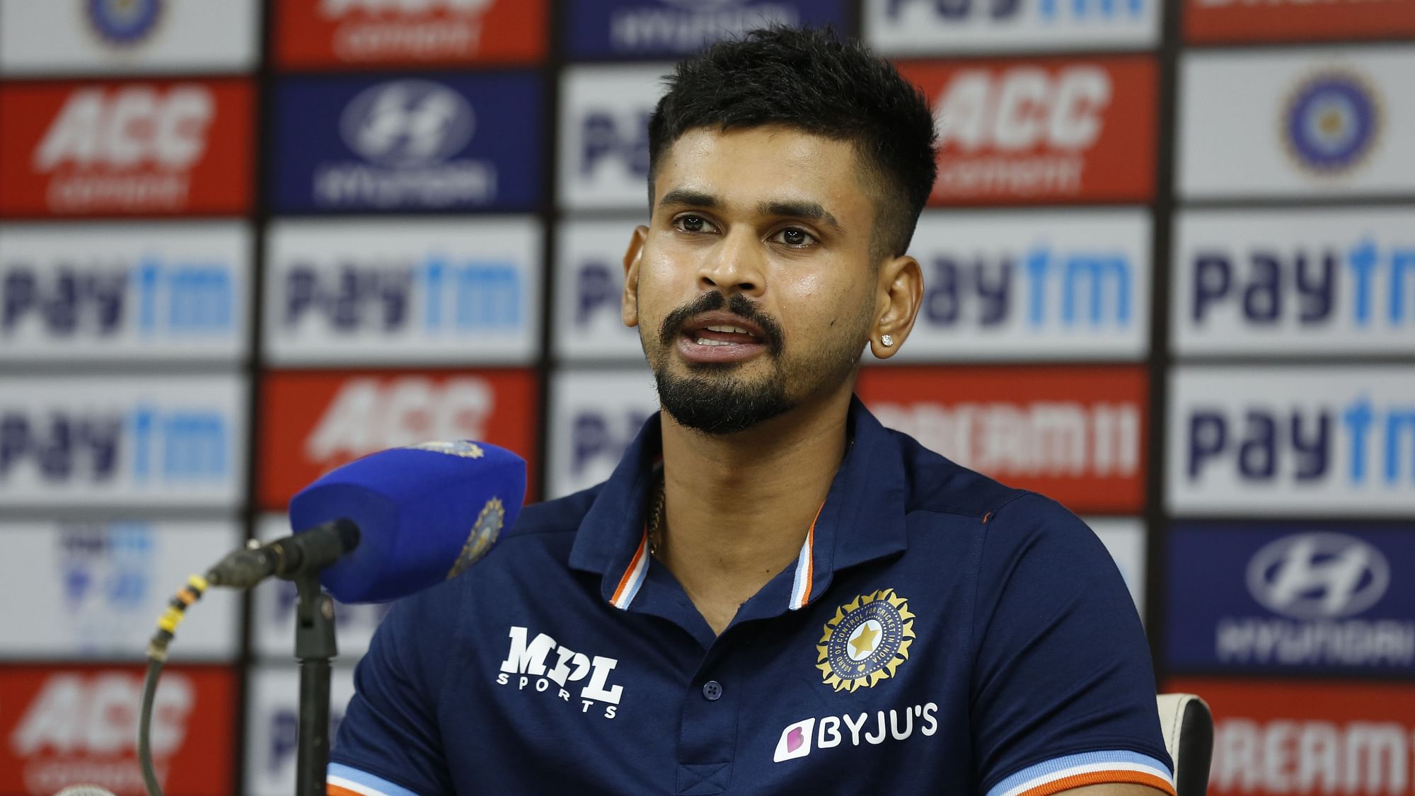 <div class="paragraphs"><p>Shreyas Iyer speaks to the media after the 2nd T20 vs SA</p></div>