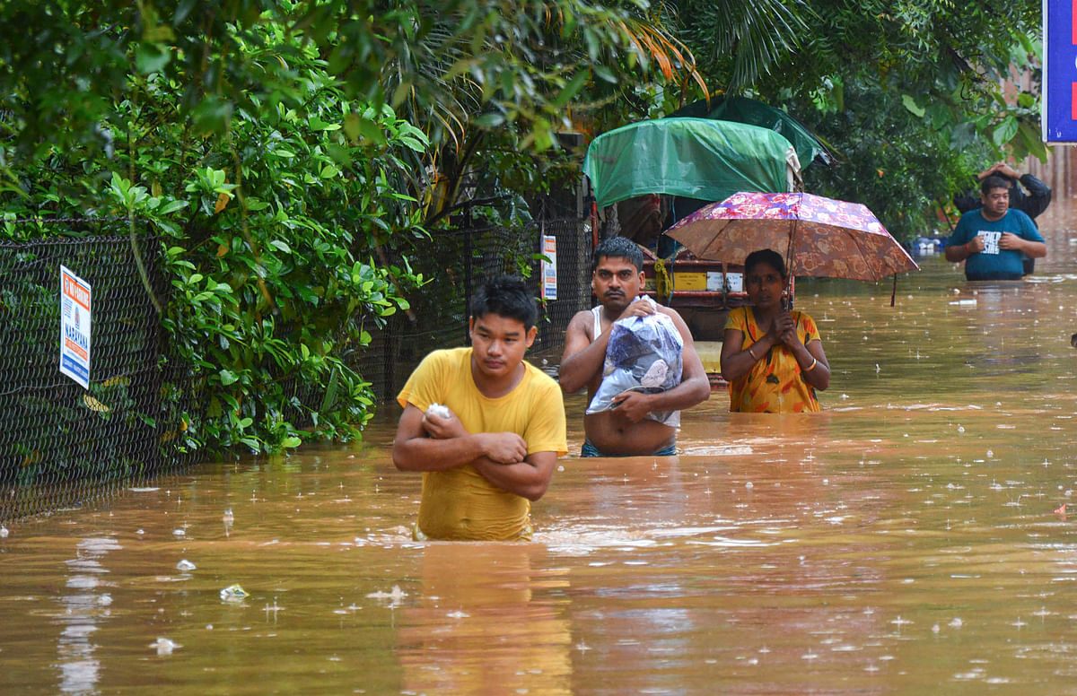 Guwahati's Regional Meteorological Centre issued a 'Red Alert' for Assam and Meghalaya.