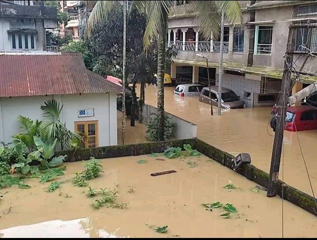 The whole town is under water and there has been no electricity for the last four days.